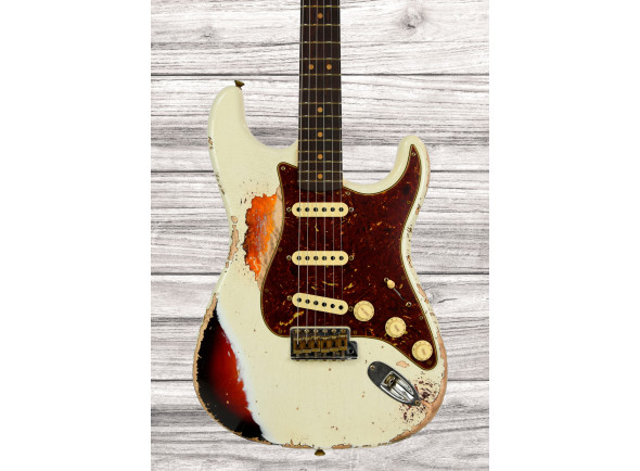 Fender Custom Shop Time Machine Collection 63 Strat Super Heavy Relic Chocolate 3-Color-Sunburst Fender Custom Shop Time Machine Collection 63 Strat Super Heavy Relic Chocolate 3-Color-Sunburst
